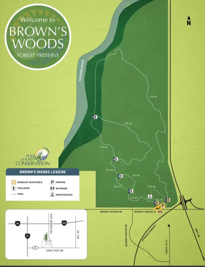 Brown's Woods Map