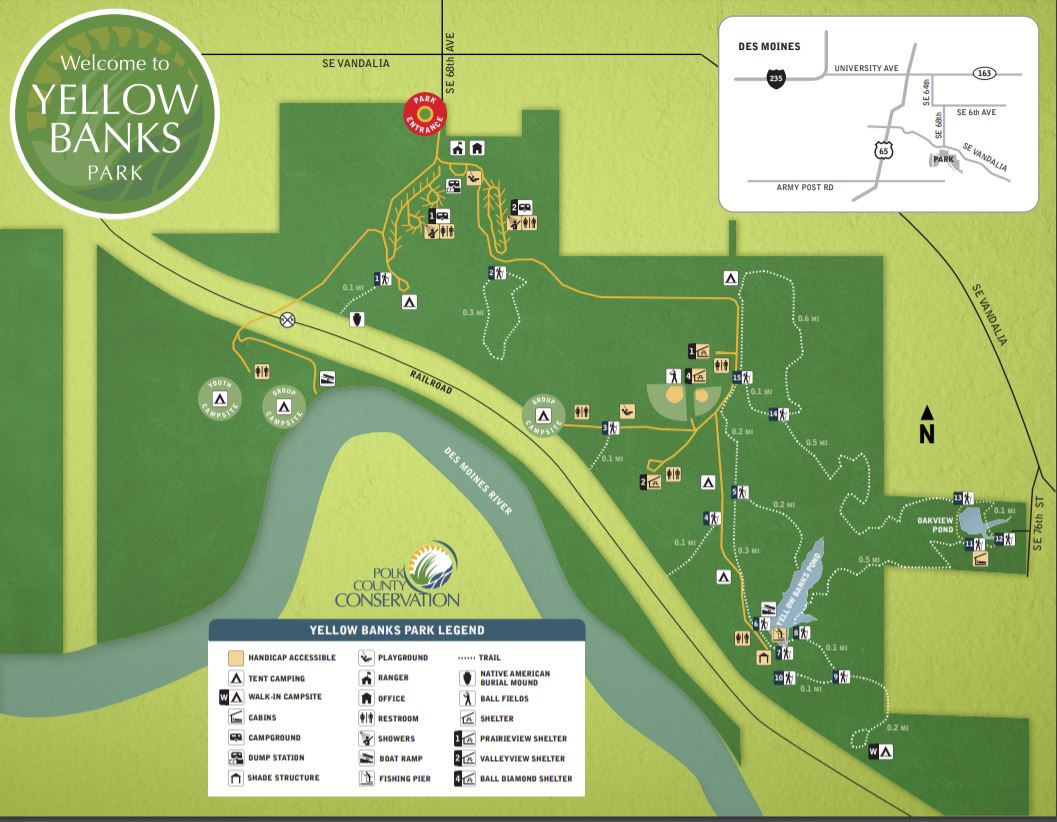 Yellow Banks Park Map