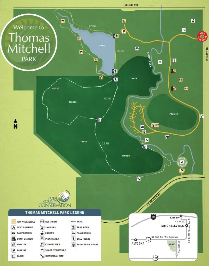 Thomas Mitchell Park Map