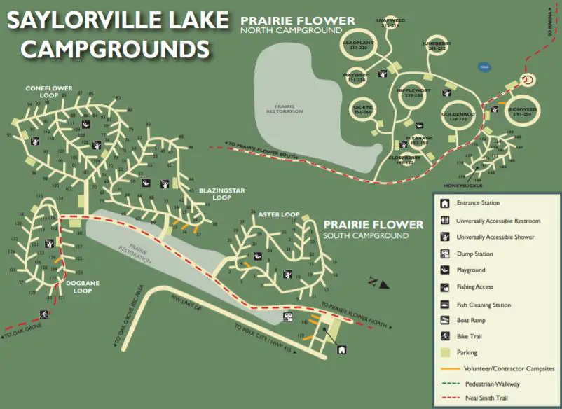 Prairie Flower campground map