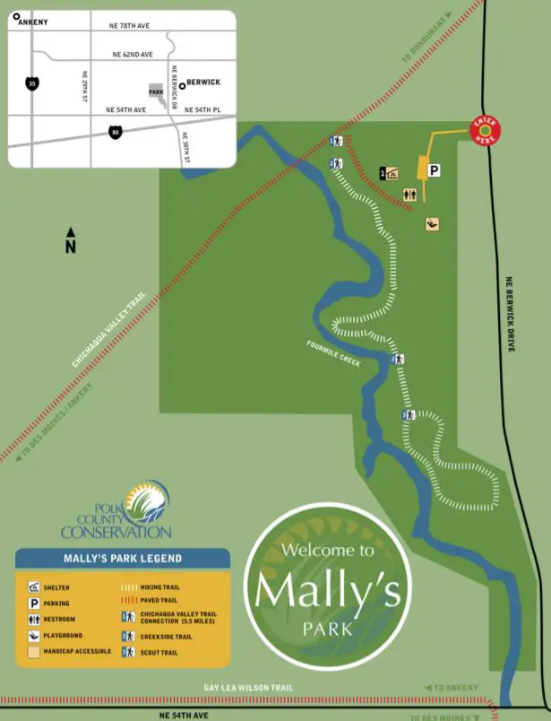 Mally's Park Map