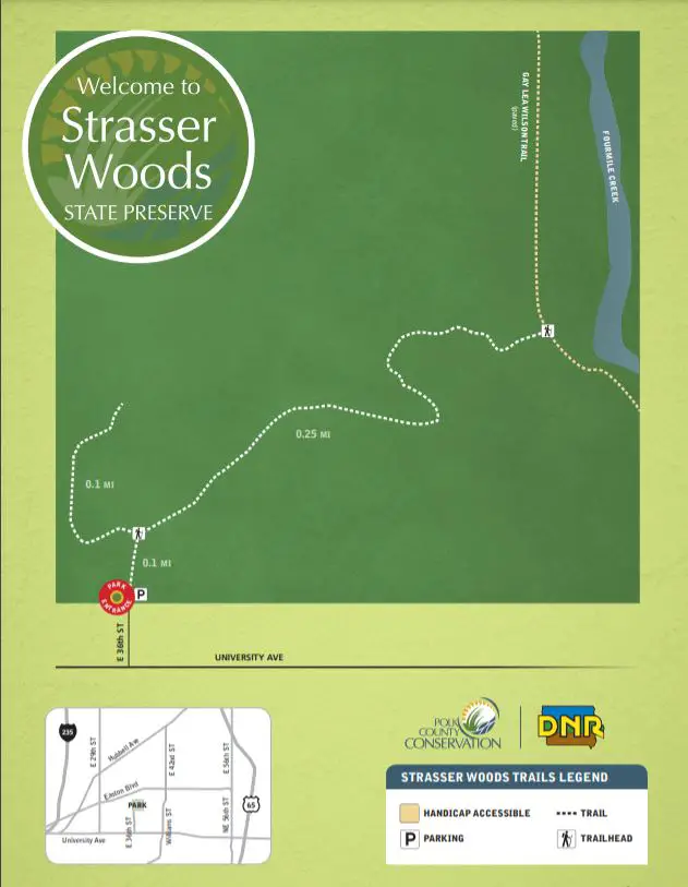 Strasser Woods State Preserve Map