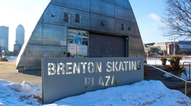 Brenton Skating Plaza, Des Moines Winter