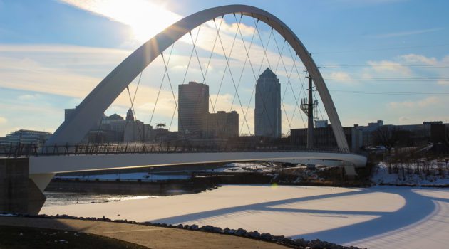 Women of Achievement Bridge, Des Moines Winter