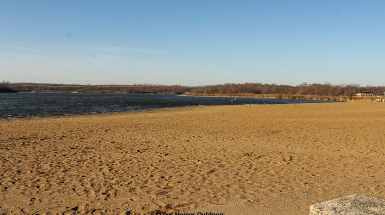 Raccoon River Park Beach in West Des Moines Iowa