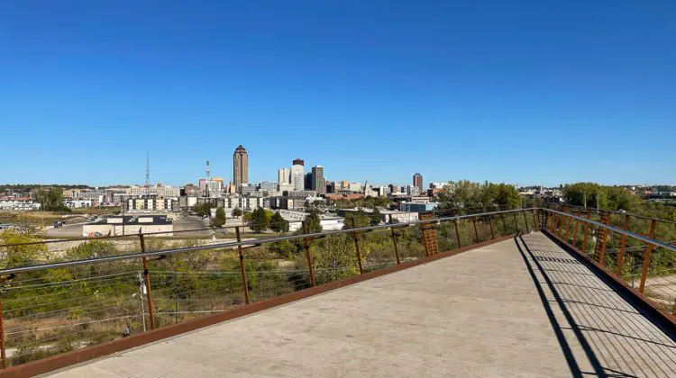 View of Des Moines from EMC Overlook