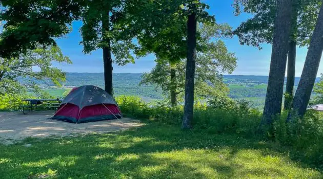 Wisconsin Ridge Campsite at Wyalusing State Park