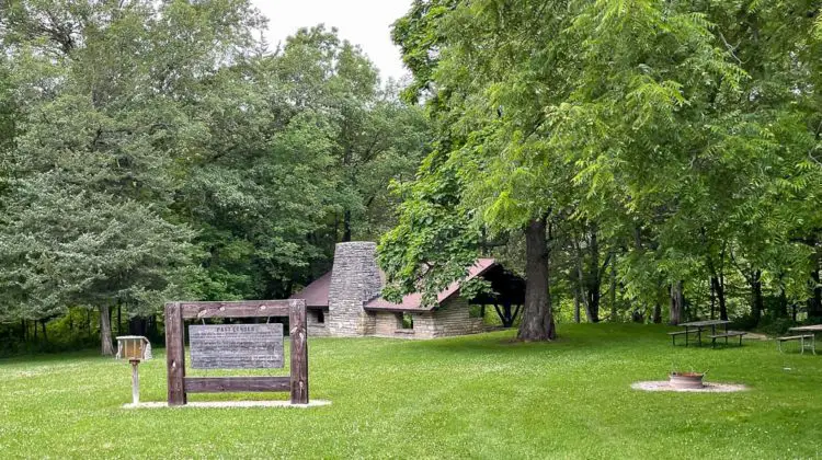 CCC shelter at Echo Valley State Park