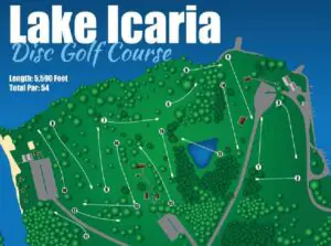 Lake Icaria Disc Golf Course Map