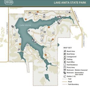 Lake Anita State Park Map